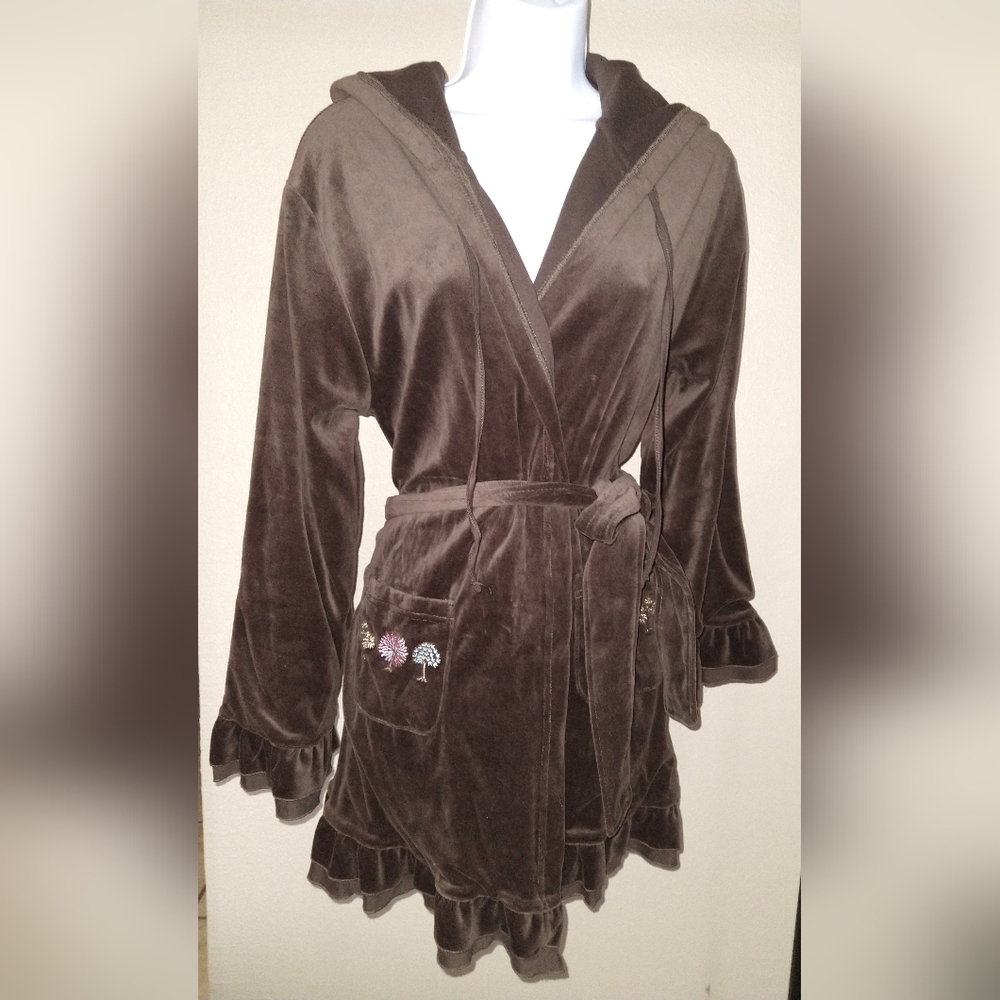 NWOT Ladies 2Life Short Organic Bath Hoodie Robe